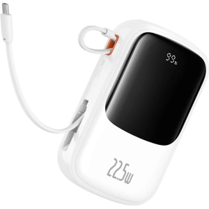 Hurtownia GSM - Powerbank Baseus QPow Pro+ 20000mAh 22.5W + integriertes USB-C-Kabel weiß - BSU4875 - {ean13} - Hurt