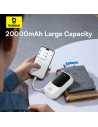 Hurtownia GSM - Powerbank Baseus QPow Pro+ 20000mAh 22.5W + integriertes USB-C-Kabel weiß - BSU4875 - {ean13} - Hurt