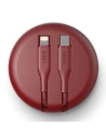Hurtownia GSM - UNIQ kabel MFI Halo USB-C-Lightning 18W nylonowy zwijany 1,2m czerwony/carmine red - UNIQ130RED - {ean13} - Hurt