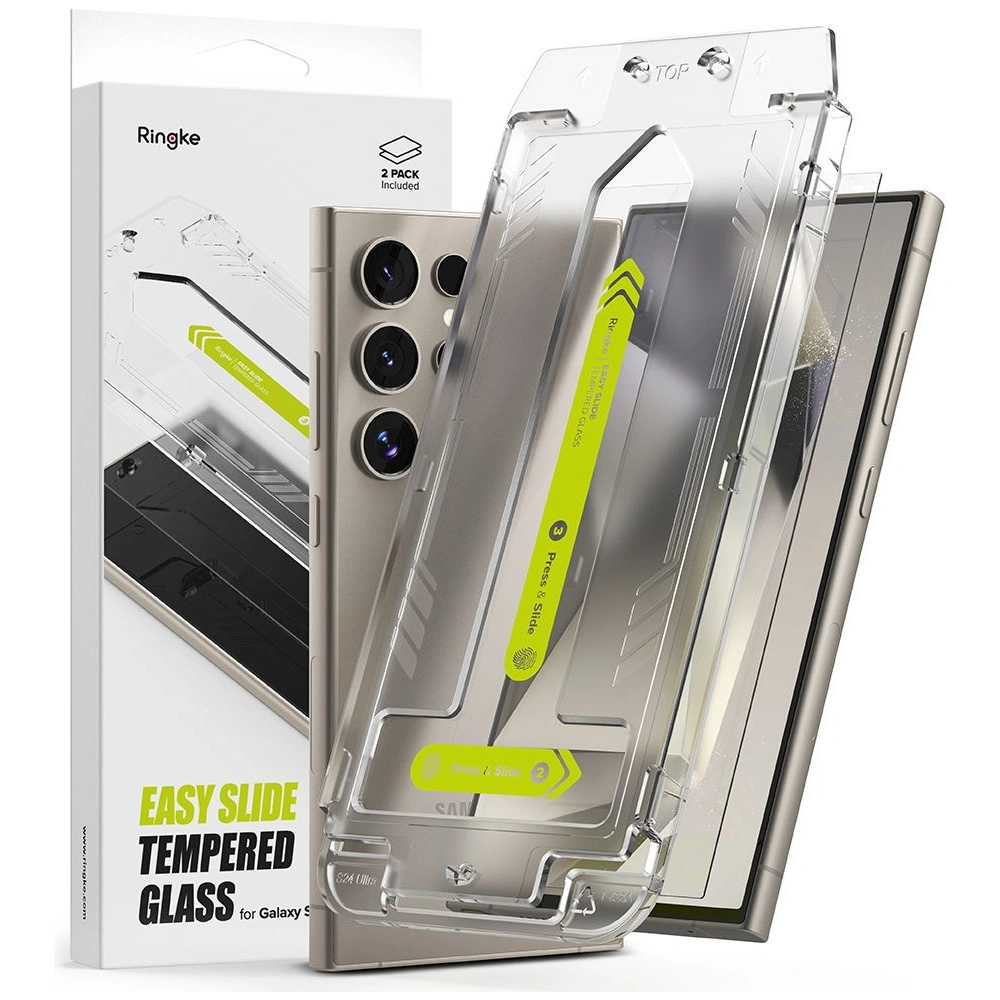 Hurtownia GSM - Edzett üveg Ringke Easy Slide Samsung Galaxy S24 Ultra Átlátszó [2 PACK] - RGK1965 - {ean13} - Hurt