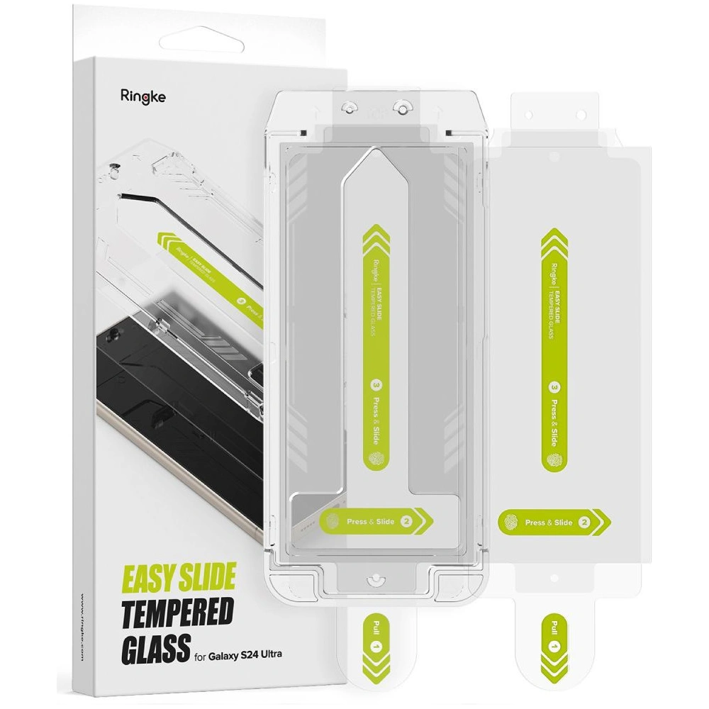 Wholesale Ringke Easy Slide Samsung Galaxy S24 Ultra Clear [2 PACK] - RGK1965 - {ean13} - Hurt