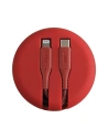 Hurtownia GSM - UNIQ kabel MFI Halo USB-C-Lightning 18W nylonowy zwijany 1,2m czerwony/carmine red - UNIQ130RED - {ean13} - Hurt