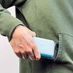 Hurtownia GSM - Powerbank Joyroom JR-W020 MagSafe 10000mAh 20W + kabel USB-A / USB-C 25cm jasně modrý - JYR1001 - {ean13} - Hurt