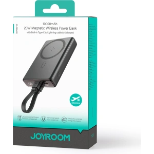Hurtownia GSM - Powerbank Joyroom JR-PBM01 MagSafe 10000mAh 20W z podstawką + kabel Lightning / USB-C czarny - JYR1002 - {ean13} - Hurt