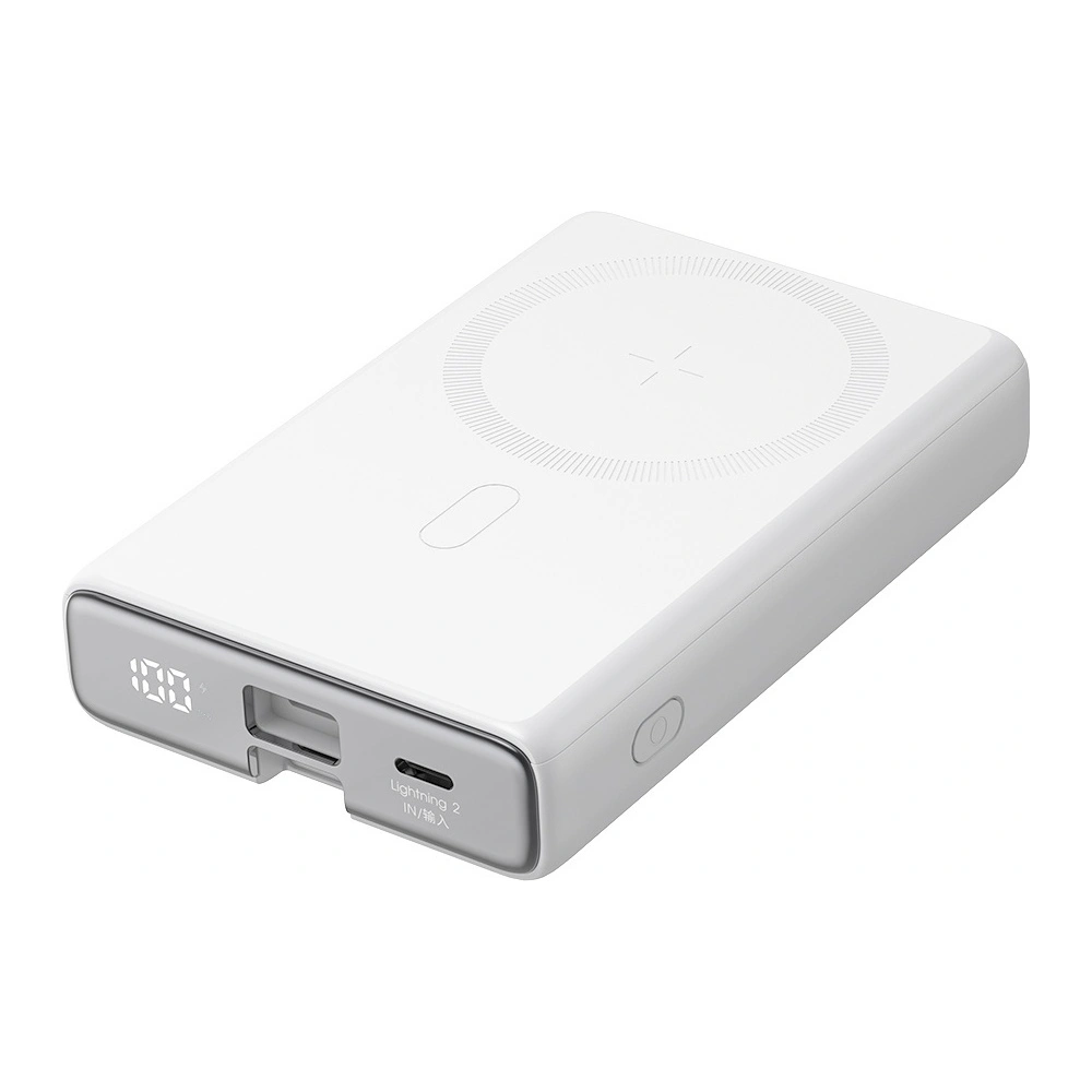 Hurtownia GSM - Powerbank Joyroom JR-PBM01 MagSafe 10000mAh 20W s podložkou + kabel Lightning / USB-C bílý - JYR1003 - {ean13} - Hurt