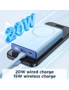 Hurtownia GSM - Powerbank Joyroom JR-PBM01 MagSafe 10000mAh 20W z podstawką + kabel Lightning / USB-C niebieski - JYR1004 - {ean13} - Hurt