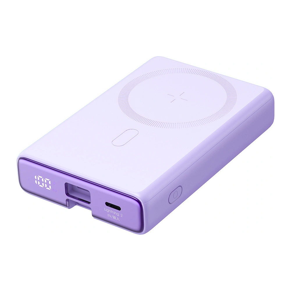 Hurtownia GSM - Powerbank Joyroom JR-PBM01 MagSafe 10000mAh 20W mit Ständer + Lightning / USB-C Kabel lila - JYR1005 - {ean13} - Hurt