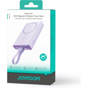Hurtownia GSM - Powerbank Joyroom JR-PBM01 MagSafe 10000mAh 20W z podstawką + kabel Lightning / USB-C fioletowy - JYR1005 - {ean13} - Hurt