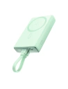 Joyroom JR-PBM01 powerbank MagSafe 10000mAh 20W with stand + Lightning / USB-C cable green