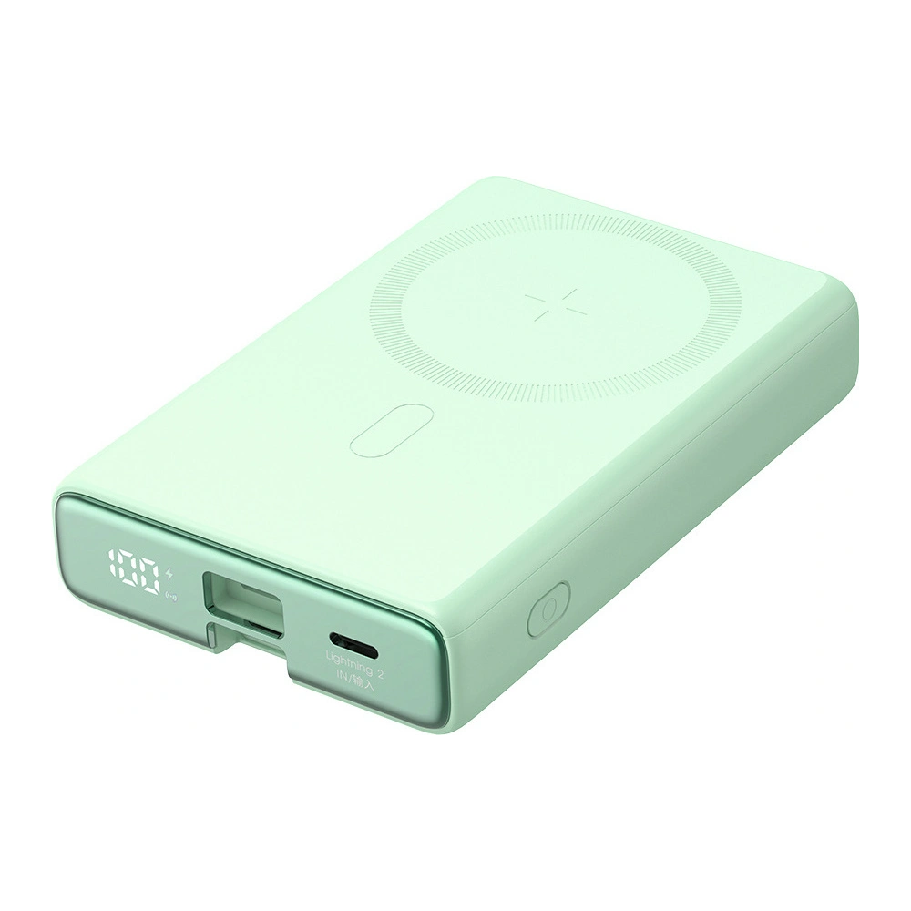 Hurtownia GSM - Powerbank Joyroom JR-PBM01 MagSafe 10000mAh 20W se stojánkem + kabel Lightning / USB-C zelený - JYR1006 - {ean13} - Hurt
