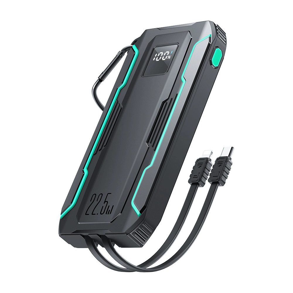 Hurtownia GSM - Powerbank Joyroom JR-L017 10000mAh 22.5W s vestavěnými kabely USB-C, Lightning černý - JYR1007 - {ean13} - Hurt