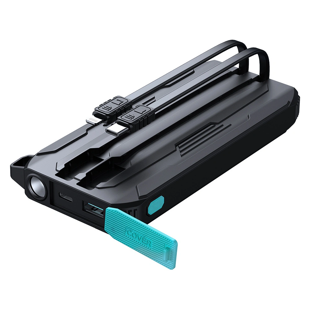 Hurtownia GSM - Powerbank Joyroom JR-L017 10000mAh 22.5W s vestavěnými kabely USB-C, Lightning černý - JYR1007 - {ean13} - Hurt