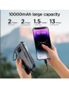 Wholesale Joyroom JR-L017 powerbank 10000mAh 22.5W with built-in USB-C, Lightning cables black - JYR1007 - {ean13} - Hurt