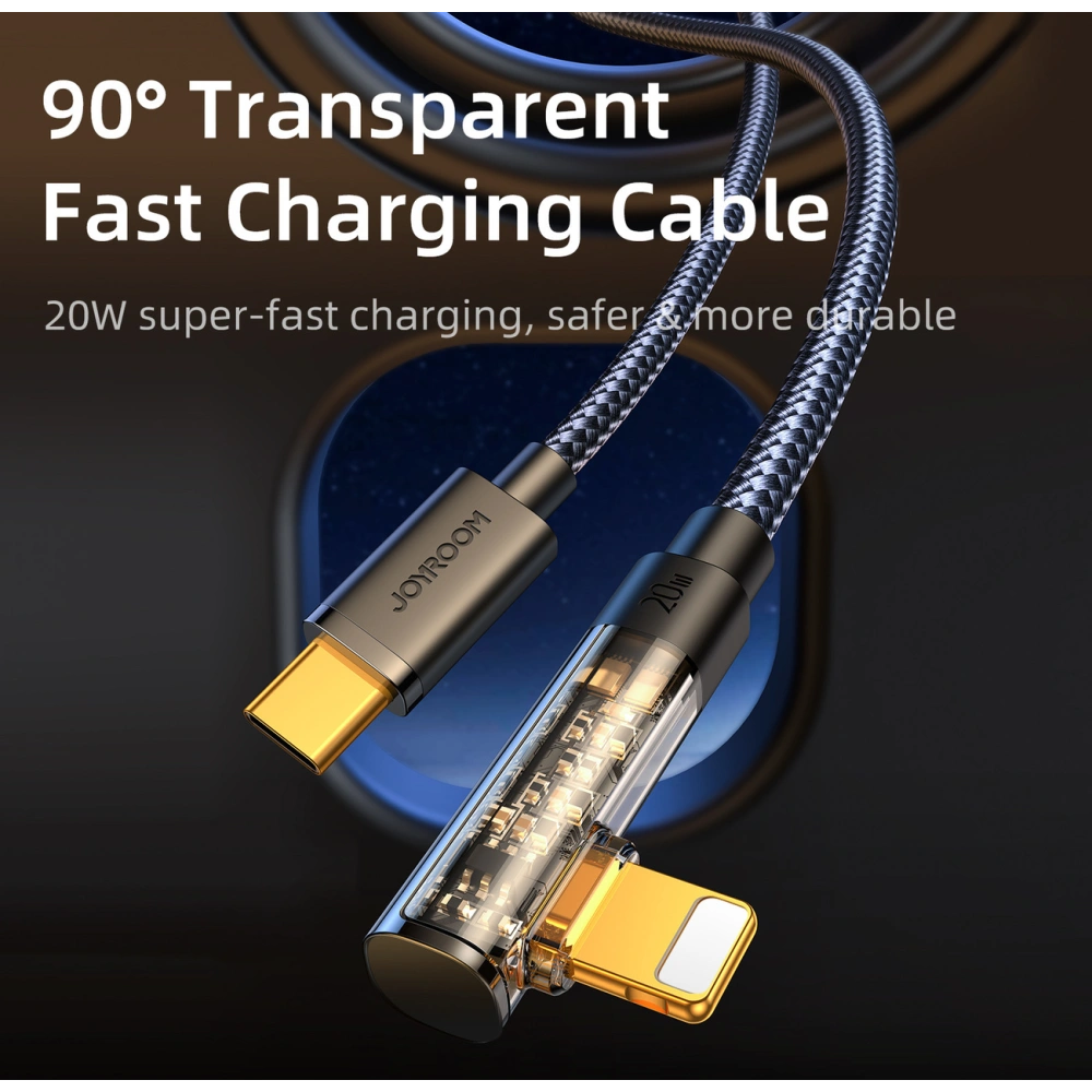 Hurtownia GSM - Sarokkábel Joyroom S-CL020A6 Lightning / USB-C 20W 1.2m kék - JYR1008 - {ean13} - Hurt
