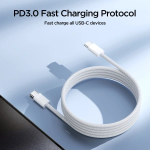 Hurtownia GSM - Kábel Joyroom S-A45 Ben Series USB-C / USB-C 60W 1m fehér - JYR1009 - {ean13} - Hurt