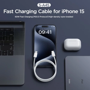 Hurtownia GSM - Kábel Joyroom S-A45 Ben Series USB-C / USB-C 60W 1m fehér - JYR1009 - {ean13} - Hurt