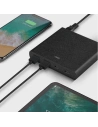 Hurtownia GSM - UNIQ Ład. siec. HUB Surge 90W czarny /charcoal black 2xUSB Quick Charge 3.0 + 2xUSB-C PD 3.0 (LITHOS Collective) - UNIQ135BLK - {ean13} - Hurt