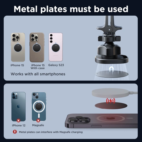 Uchwyt samochodowy magnetyczny na kokpit Joyroom JR-ZS400 czarny