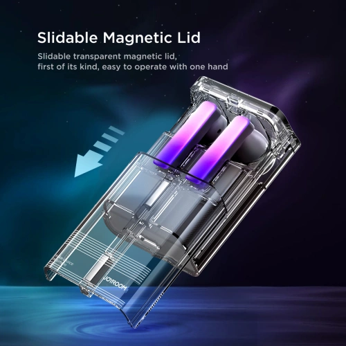 Słuchawki bezprzewodowe douszne TWS Joyroom JR-TC1 IceLens Series LED czarne