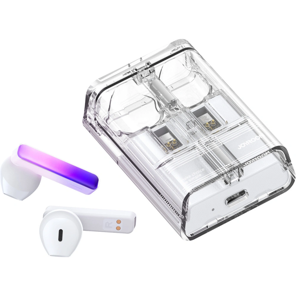 Hurtownia GSM - Vezeték nélküli fülhallgató TWS Joyroom JR-TC1 IceLens Series LED fehér - JYR1013 - {ean13} - Hurt
