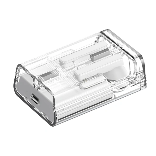 Słuchawki bezprzewodowe douszne TWS Joyroom JR-TC1 IceLens Series LED białe