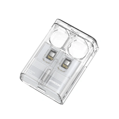 Słuchawki bezprzewodowe douszne TWS Joyroom JR-TC1 IceLens Series LED białe