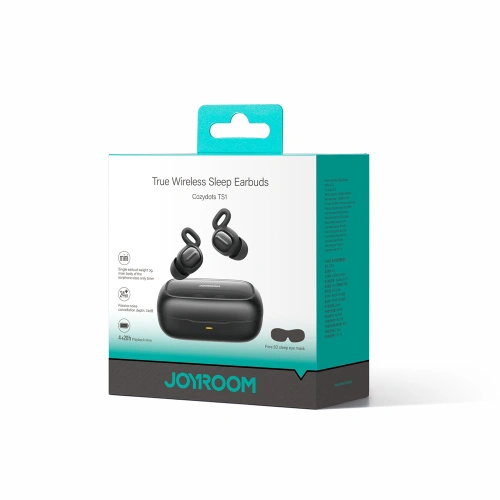Słuchawki bezprzewodowe dokanałowe TWS Joyroom JR-TS1 Cozydots Series Bluetooth 5.3 ENC czarne
