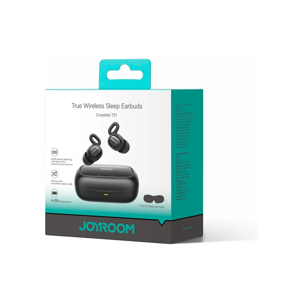 Hurtownia GSM - Vezeték nélküli fülhallgató TWS Joyroom JR-TS1 Cozydots Sorozat Bluetooth 5.3 ENC fekete - JYR1015 - {ean13} - Hurt