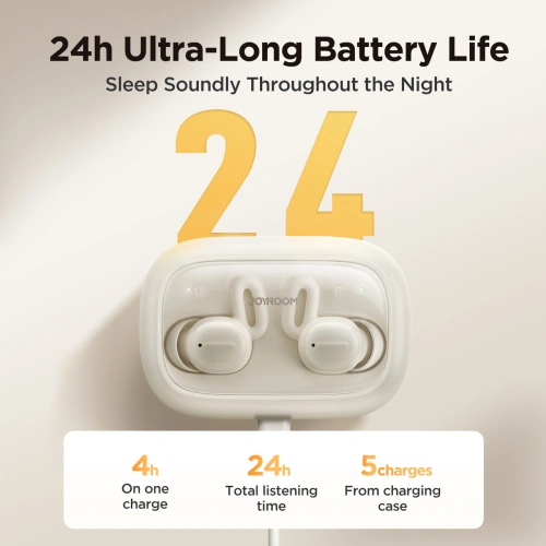 Słuchawki bezprzewodowe dokanałowe TWS Joyroom JR-TS1 Cozydots Series Bluetooth 5.3 ENC czarne