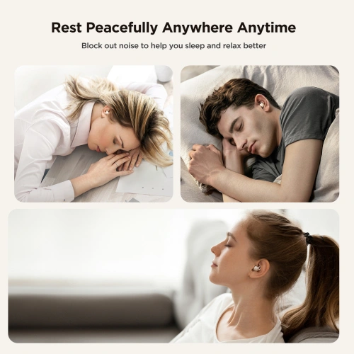 Słuchawki bezprzewodowe dokanałowe TWS Joyroom JR-TS1 Cozydots Series Bluetooth 5.3 ENC białe