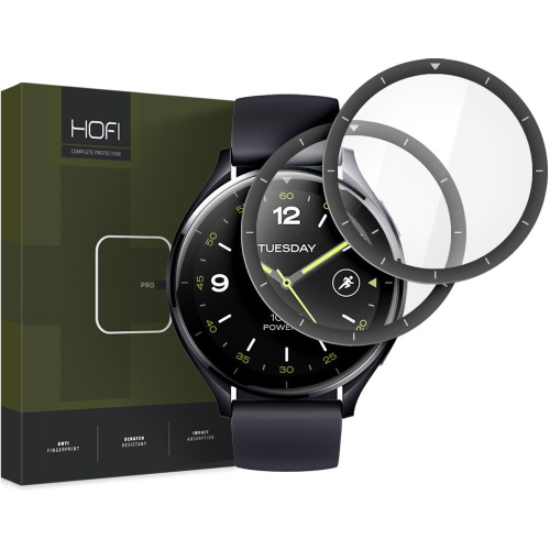 Hurtownia Hofi - 5906302308002 - HOFI491 - Szkło hybrydowe Hofi Hybrid Pro+ Xiaomi Watch 2 Black [2 PACK] - B2B homescreen