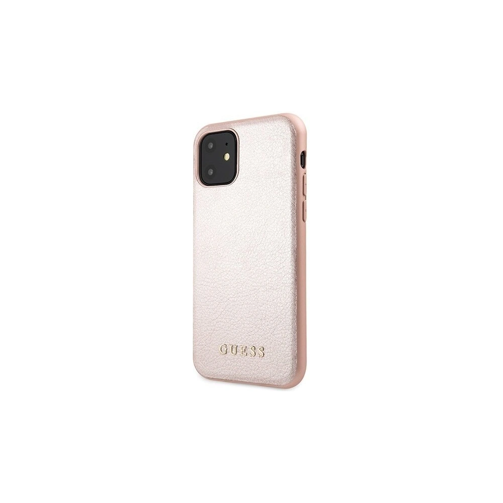 Wholesale Guess GUHCN61IGLRG iPhone 11 rose gold hard case Iridescent - GUE212RS - {ean13} - Hurt
