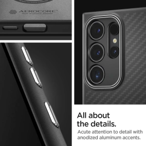 Hurtownia GSM - Case Spigen Enzo Aramid Samsung Galaxy S24 Ultra Matt Schwarz - SPN3388 - {ean13} - Hurt