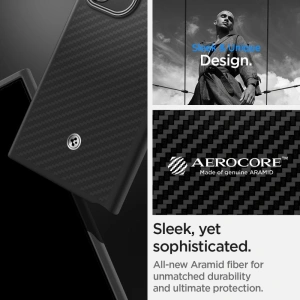 Hurtownia GSM - Case Spigen Enzo Aramid Samsung Galaxy S24 Ultra Matt Schwarz - SPN3388 - {ean13} - Hurt