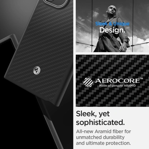 Etui Spigen Enzo Aramid Samsung Galaxy S24 Ultra Matte Black