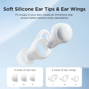 Hurtownia GSM - Vezeték nélküli, fülbe helyezhető TWS Joyroom JR-TS2 Cozydots Sorozat Bluetooth 5.3 ENC fehér - JYR1017 - {ean13} - Hurt