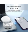 Hurtownia GSM - Vezeték nélküli, fülbe helyezhető TWS Joyroom JR-TS2 Cozydots Sorozat Bluetooth 5.3 ENC fehér - JYR1017 - {ean13} - Hurt