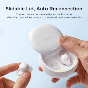 Hurtownia GSM - Vezeték nélküli, fülbe helyezhető TWS Joyroom JR-TS2 Cozydots Sorozat Bluetooth 5.3 ENC fehér - JYR1017 - {ean13} - Hurt