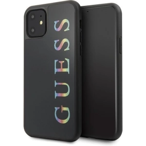 Etui Guess GUHCN61LGMLBK Apple iPhone 11 czarny/black hard case Glitter Logo