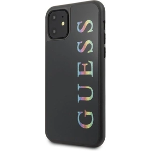 Etui Guess GUHCN61LGMLBK Apple iPhone 11 czarny/black hard case Glitter Logo