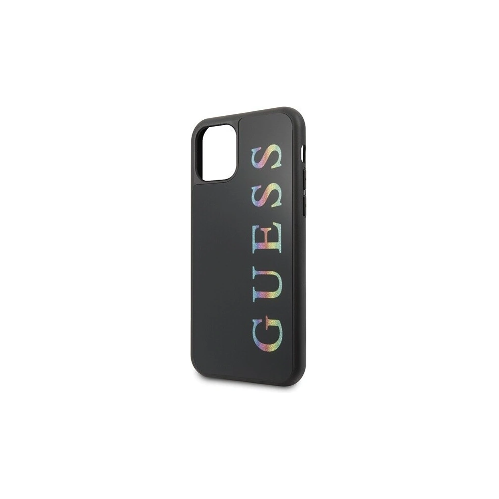Wholesale Guess GUHCN61LGMLBK iPhone 11 black hard case Glitter Logo - GUE213BLK - {ean13} - Hurt