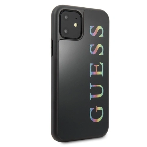 Etui Guess GUHCN61LGMLBK Apple iPhone 11 czarny/black hard case Glitter Logo