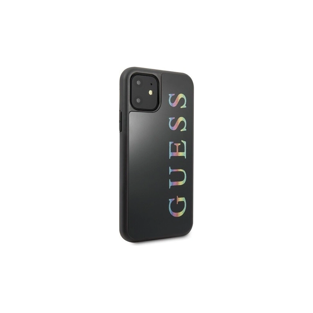Wholesale Guess GUHCN61LGMLBK iPhone 11 black hard case Glitter Logo - GUE213BLK - {ean13} - Hurt