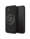 Guess GUHCN61LS4GBK iPhone 11 black hard case Silicone 4G Tone On Tone