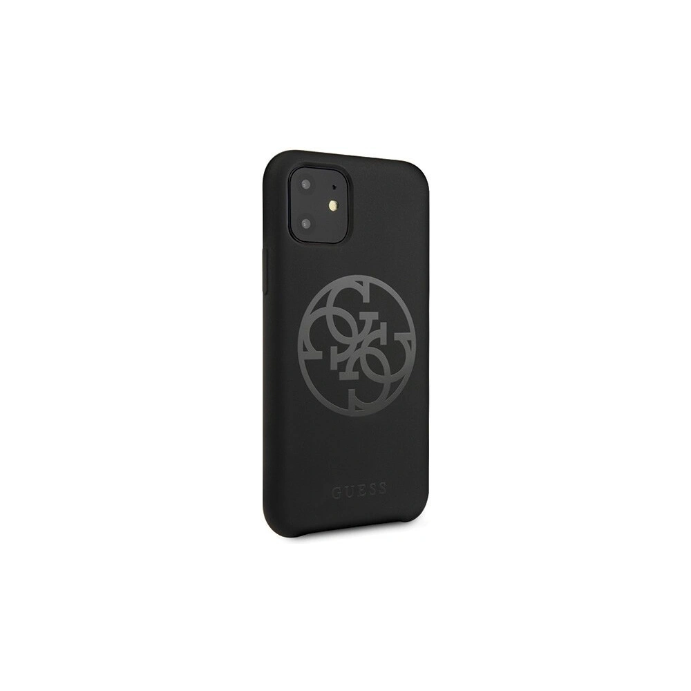 Hurtownia GSM - Etui Guess GUHCN61LS4GBK Apple iPhone 11 black/czarny hard case Silicone 4G Tone On Tone - GUE214BLK - {ean13} - Hurt