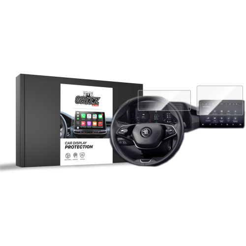 GrizzGlass Distributor - 5906146417540 - GRZ9176 - Ceramic film GrizzGlass CarDisplay Protection Skoda Kodiaq 2 13" 2024 [2w1] - B2B homescreen