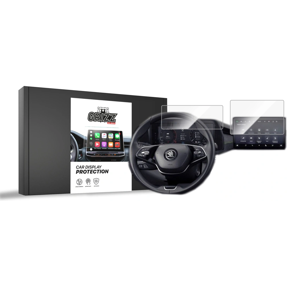 Hurtownia GSM - Cserép fólia GrizzGlass CarDisplay Protection Skoda Kodiaq 2 13" 2024-hez [2w1] - GRZ9176 - {ean13} - Hurt