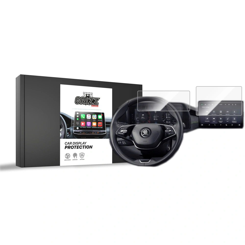 Hurtownia GSM - Cserép fólia GrizzGlass CarDisplay Protection Skoda Superb 4 13" 2024-hez [2w1] - GRZ9180 - {ean13} - Hurt