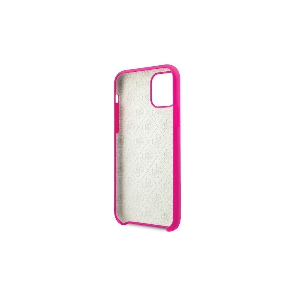 Hurtownia GSM - Etui Guess GUHCN61LS4GFU Apple iPhone 11 fuksja/fuchsia hard case Silicone 4G Tone On Tone - GUE215FKS - {ean13} - Hurt
