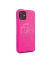 Hurtownia GSM - Etui Guess GUHCN61LS4GFU Apple iPhone 11 fuksja/fuchsia hard case Silicone 4G Tone On Tone - GUE215FKS - {ean13} - Hurt
